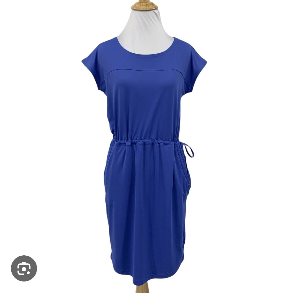 Columbia Blue Sleeveless Sundress Midi